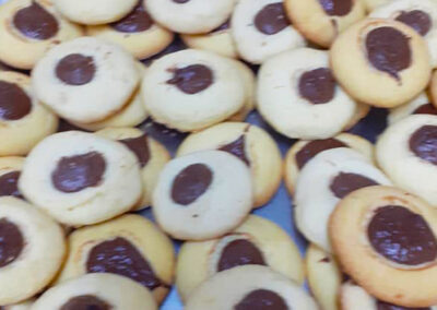 Biscotti tondi gusto Nutella